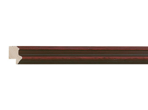 Gemini Wood Moulding - TWO TONE MAHOGANY  W/GOLD LIP