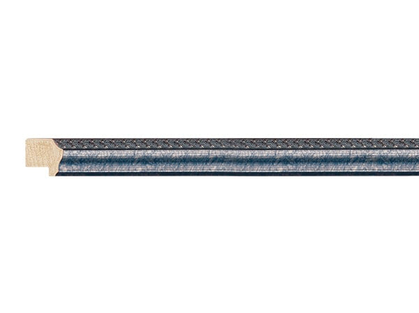 Gemini Wood Moulding - DARK BLUE SILVER/BROWN