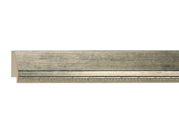 Gemini Wood Moulding - SILVER/BLUE UNEVEN