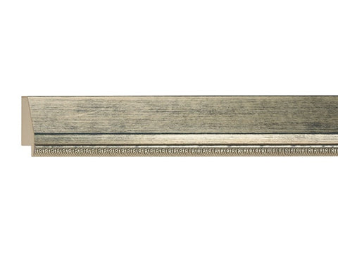 Gemini Wood Moulding - SILVER/BLUE UNEVEN