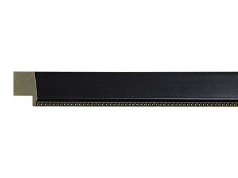 Gemini Wood Moulding - ANTIQUE BLACK W/GOLD BEAD
