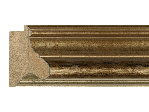 Gemini Wood Moulding - SILVER W/GOLD ACCENTS