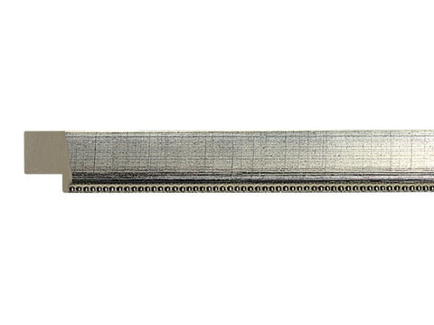 Gemini Wood Moulding - SILVER SCRATCH/BEAD