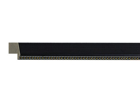 Gemini Wood Moulding - BLACK W/GOLD BEADED LIP