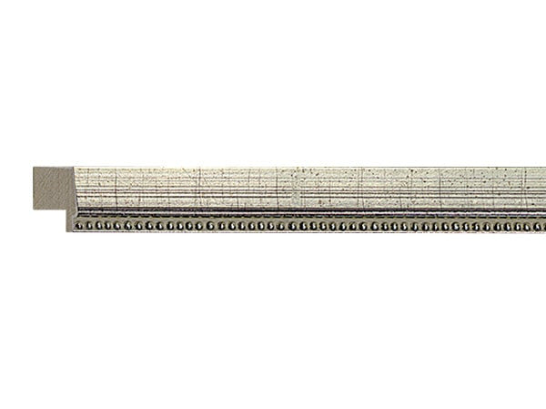 Gemini Wood Moulding - SILVER SCRATCH W/BEADED