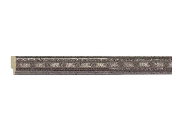 Gemini Wood Moulding - SILVER/RED FLOWER/BEAD