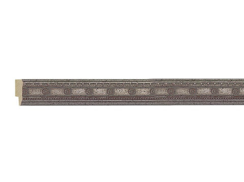 Gemini Wood Moulding - SILVER/RED FLOWER/BEAD
