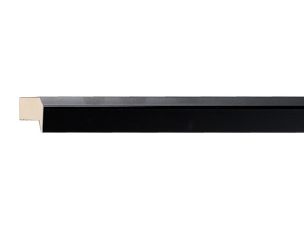 Gemini Wood Moulding - Black cap with Gloss black Line