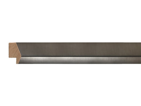 Gemini Wood Moulding - Smoky Silver with black 