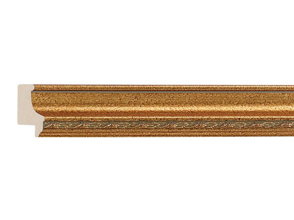 Gemini Wood Moulding - ANTIQUE GOLD/RED