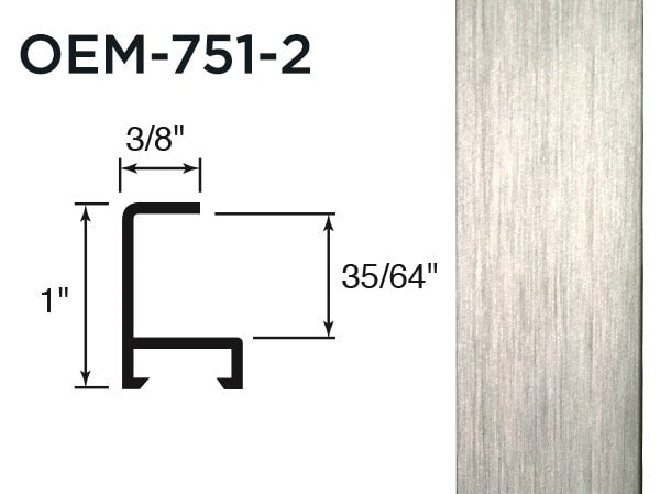 Gemini Metal Moulding - Frosted Silver