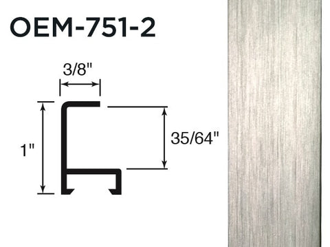 Gemini Metal Moulding - Frosted Silver