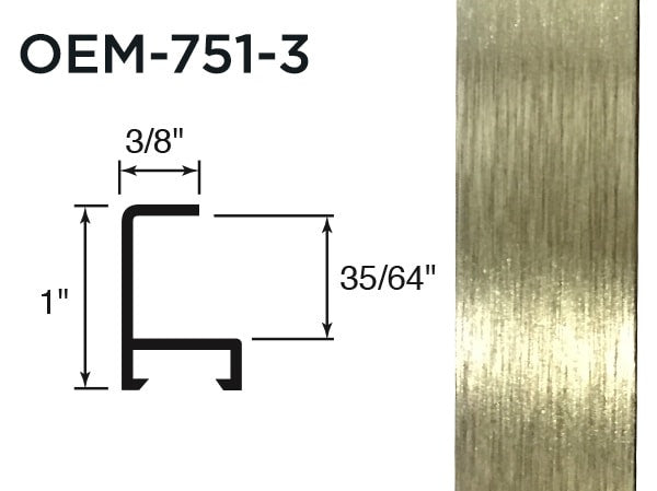 Gemini Metal Moulding - Gold