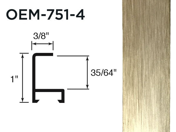 Gemini Metal Moulding - Frosted Gold