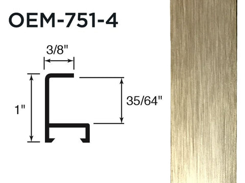 Gemini Metal Moulding - Frosted Gold