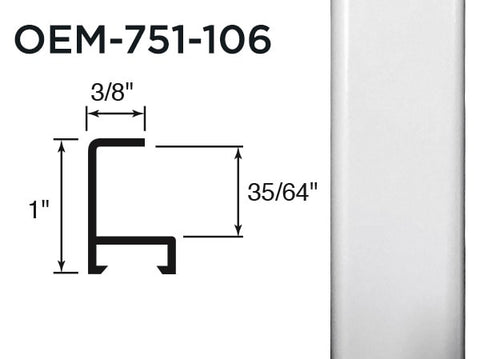 Gemini Metal Moulding - White Paint