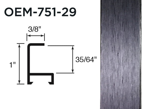 Gemini Metal Moulding - Matte Black