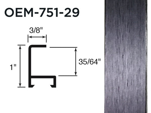 Gemini Metal Moulding - Matte Black