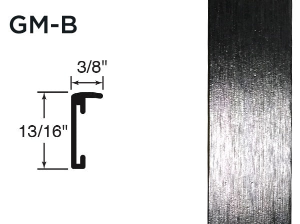 Gemini Metal Moulding - Brite Black