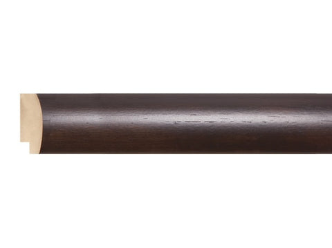 Gemini Wood Moulding - SLIGHT ROUND BRAZILIAN WALNUT