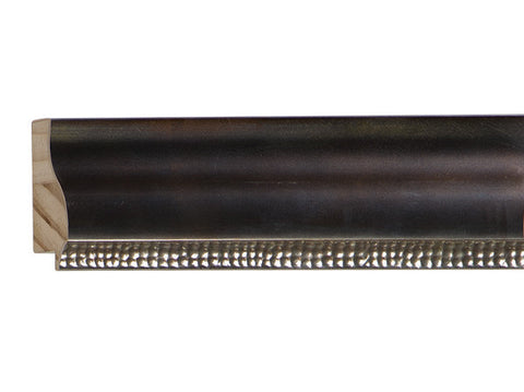 Fotiou Wood Moulding -  ORNATE OXIDIZED CHROME/SILVER LEAF