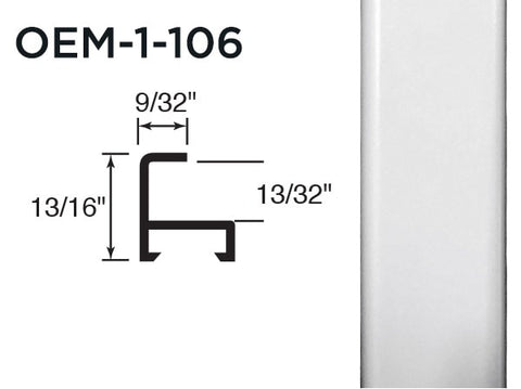 Gemini Metal Moulding - White Paint
