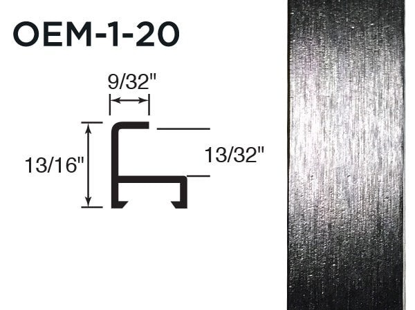 Gemini Metal Moulding - Anodic Black