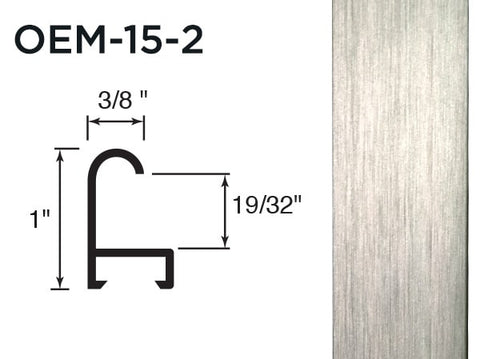 Gemini Metal Moulding - Frosted Silver