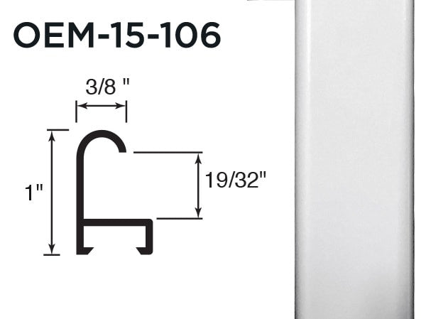 Gemini Metal Moulding - White Paint