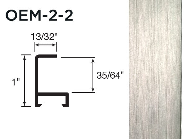 Gemini Metal Moulding - Frosted Silver