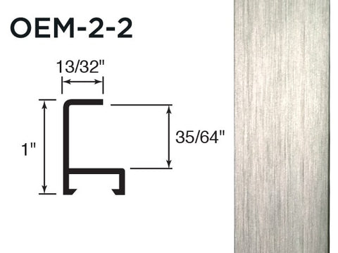 Gemini Metal Moulding - Frosted Silver