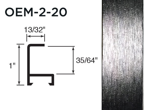 Gemini Metal Moulding - Anodic Black