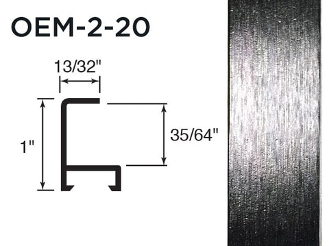 Gemini Metal Moulding - Anodic Black