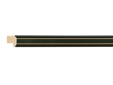 Gemini Ready Made Frame - BLACK W/TWO GOLD LINE