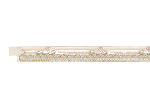 Gemini Ready Made Frame - WHITE ORNATE BEADED LIP