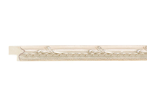 Gemini Ready Made Frame - WHITE ORNATE BEADED LIP